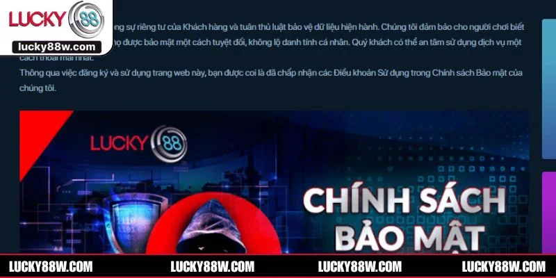 Bảo mật thông tin cá nhân và giao dịch là cam kết hàng đầu trong quyền lợi