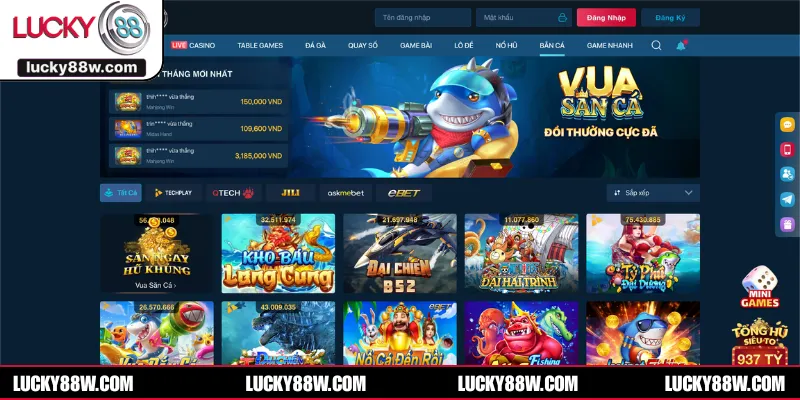 Điểm nổi bật đỉnh cao của game bắn cá đổi thưởng LUCKY88
