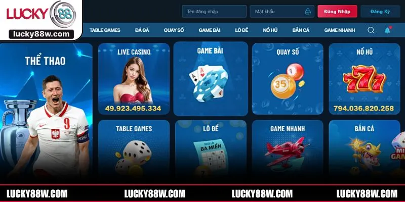 Giới thiệu về Lucky88 điểm thu hút hội viên 
