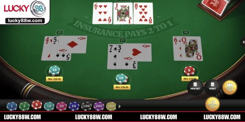 Không khí kịch tính tại bàn Xì Dách LUCKY88