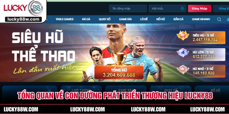 Tổng quan về con đường phát triển thương hiệu LUCKY88